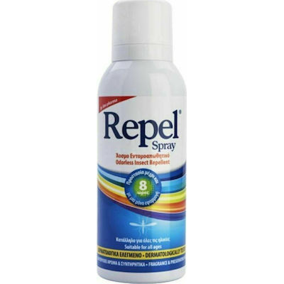 Uni-Pharma Repel Spray Άοσμο Εντομοαπωθητικό Spray με Υαλουρονικό 100ml